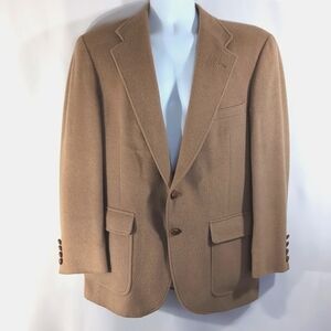 Van Julian Wool  Fully Lined Camel Color Sports Jacket / Blazer - Size 40R